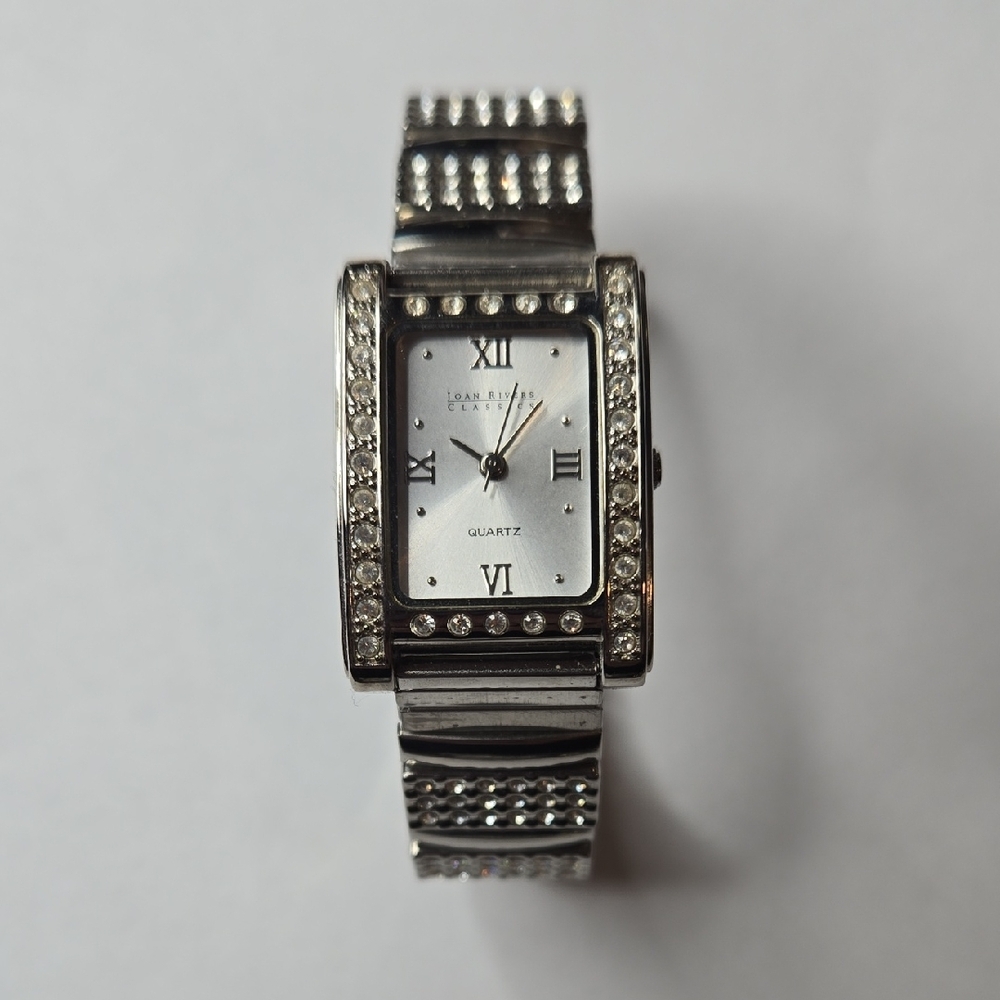 Joan River Classics Ladie's Watch, Stainless Steel, Stretchy Band, Untested‎